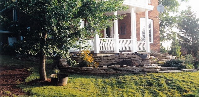 multi level perennial garden