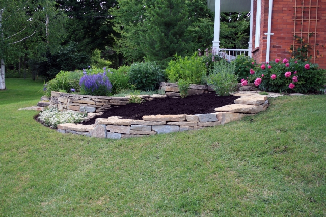 multi level perennial garden